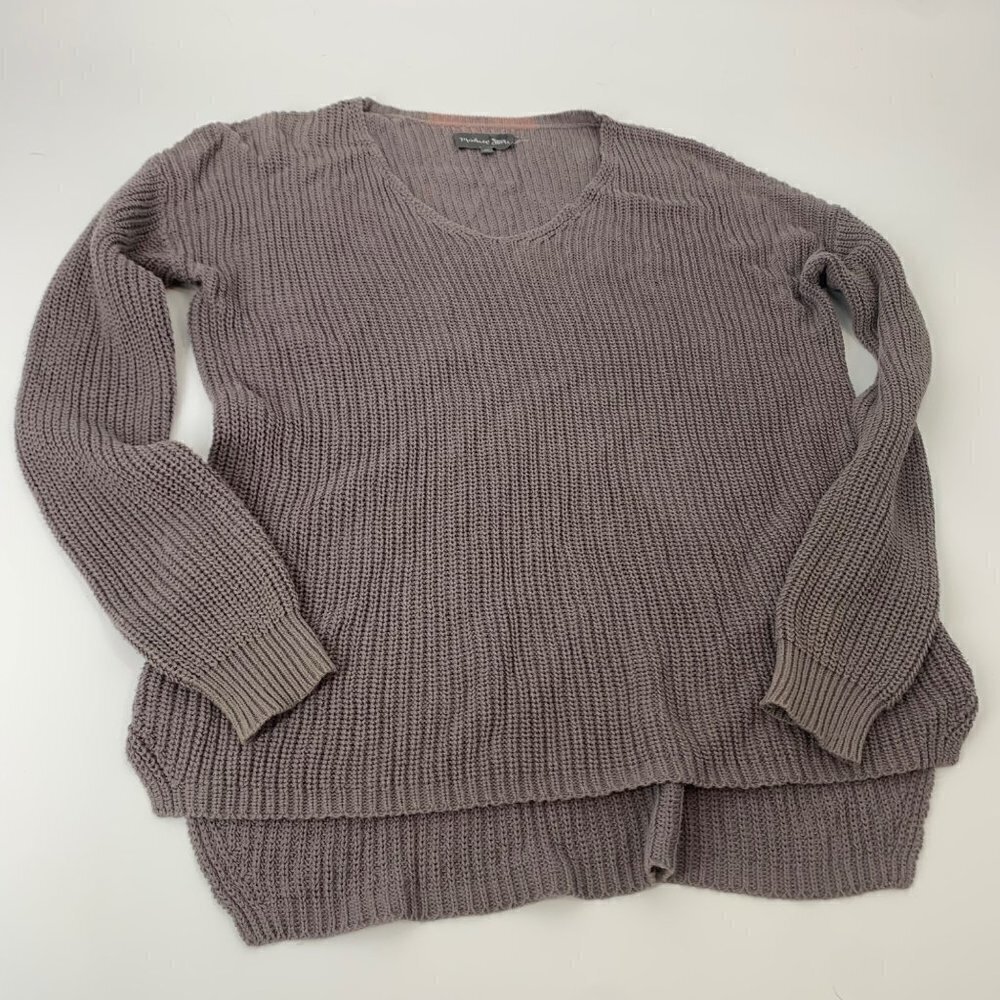 * Michael Stars Oversized V Neck 100% Cotton Sweater XS